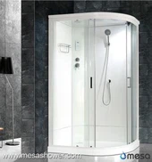 コーナーの設置Rシェイプスライドガラスシャワーキャビンルーム