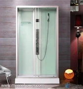 独立した長方形のシャワールームスライディングガラスドア付き