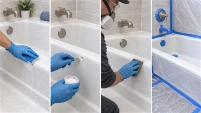 浴槽を再釉する方法
